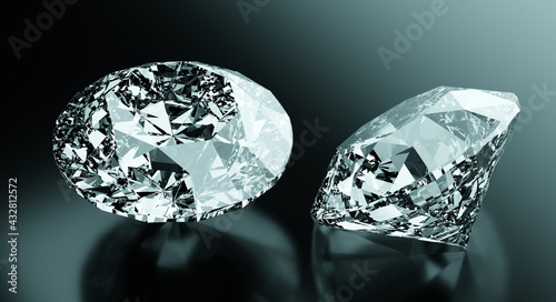 Brilliant cut diamond  precious gem jewelry