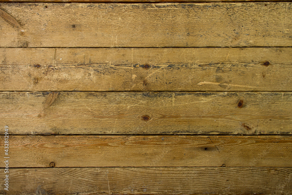 Fototapeta premium Wooden background. Background from old boards. Wood planks stacked together