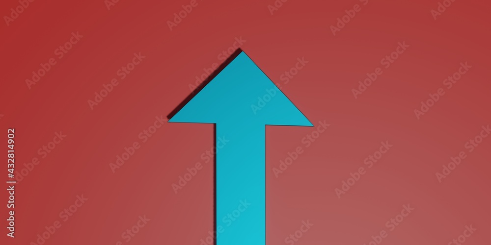 arrow pointing up , success or growth concept arrow pointing up , success or growth concept