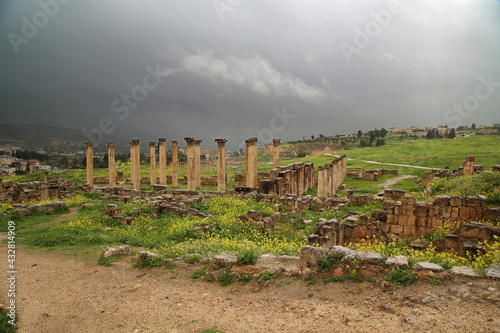 Ruins of the ancient Roman city of Jerash