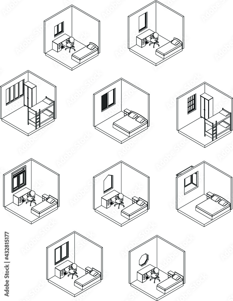 set of house icons