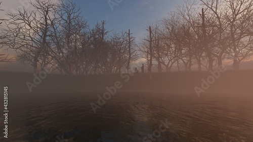 sunrise on the lake © Hirzan