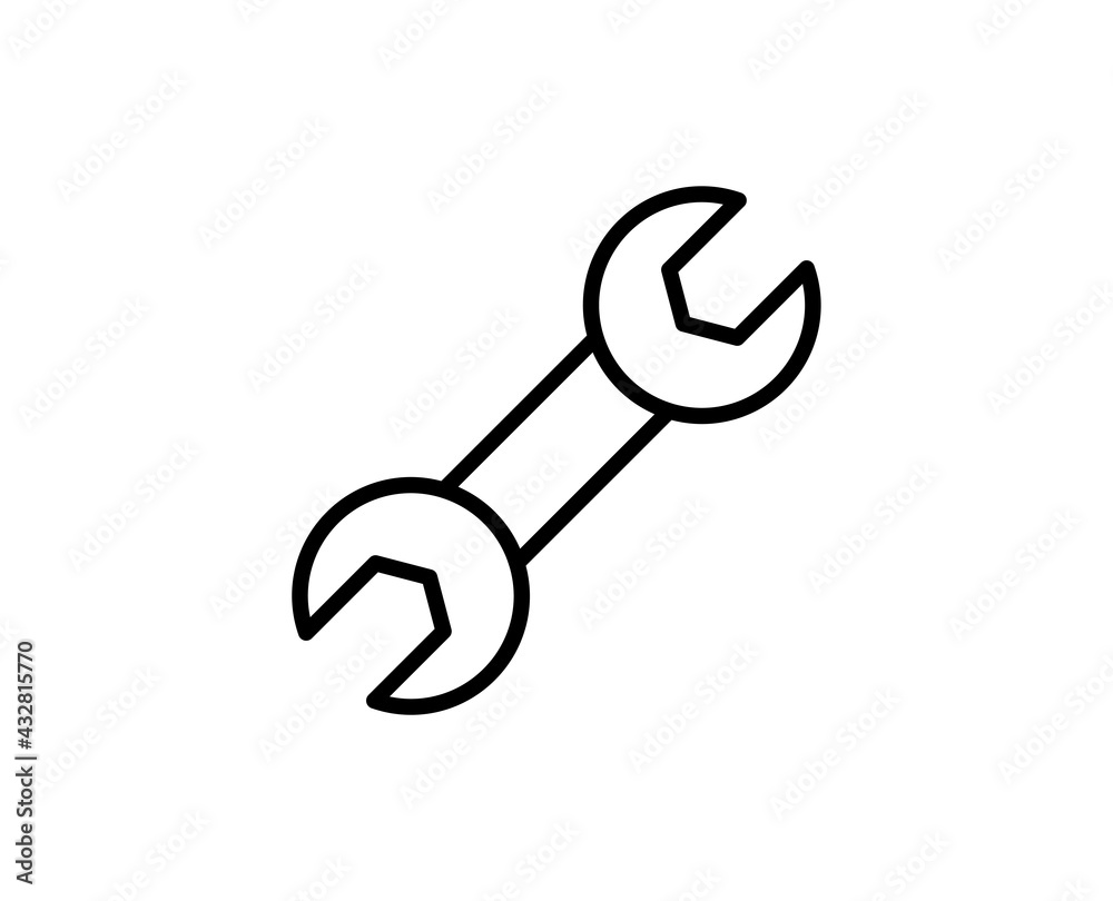 Wrench flat icon