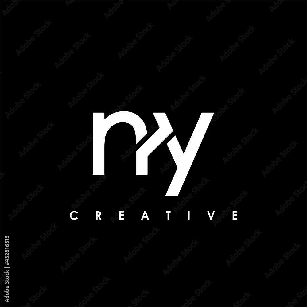 Fototapeta premium NY Letter Initial Logo Design Template Vector Illustration