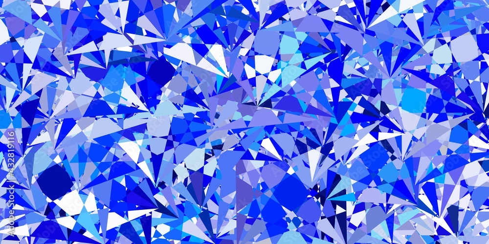 Light BLUE vector backdrop with triangles, lines. Light BLUE vector backdrop with triangles, lines.