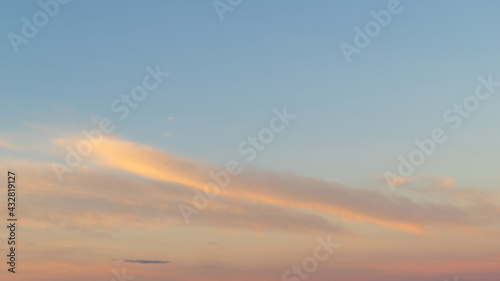 Pastel colour of sunrise sky.