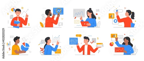 Design template with business people