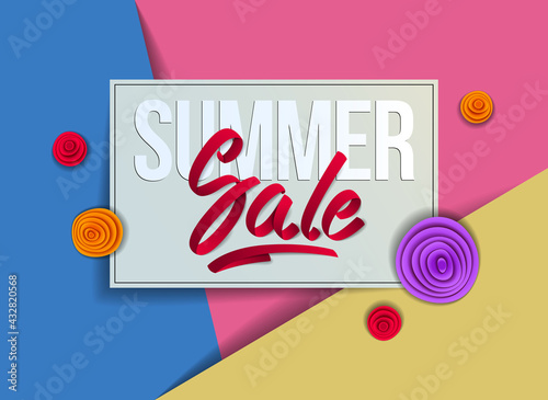 Summer sale flyer template ...