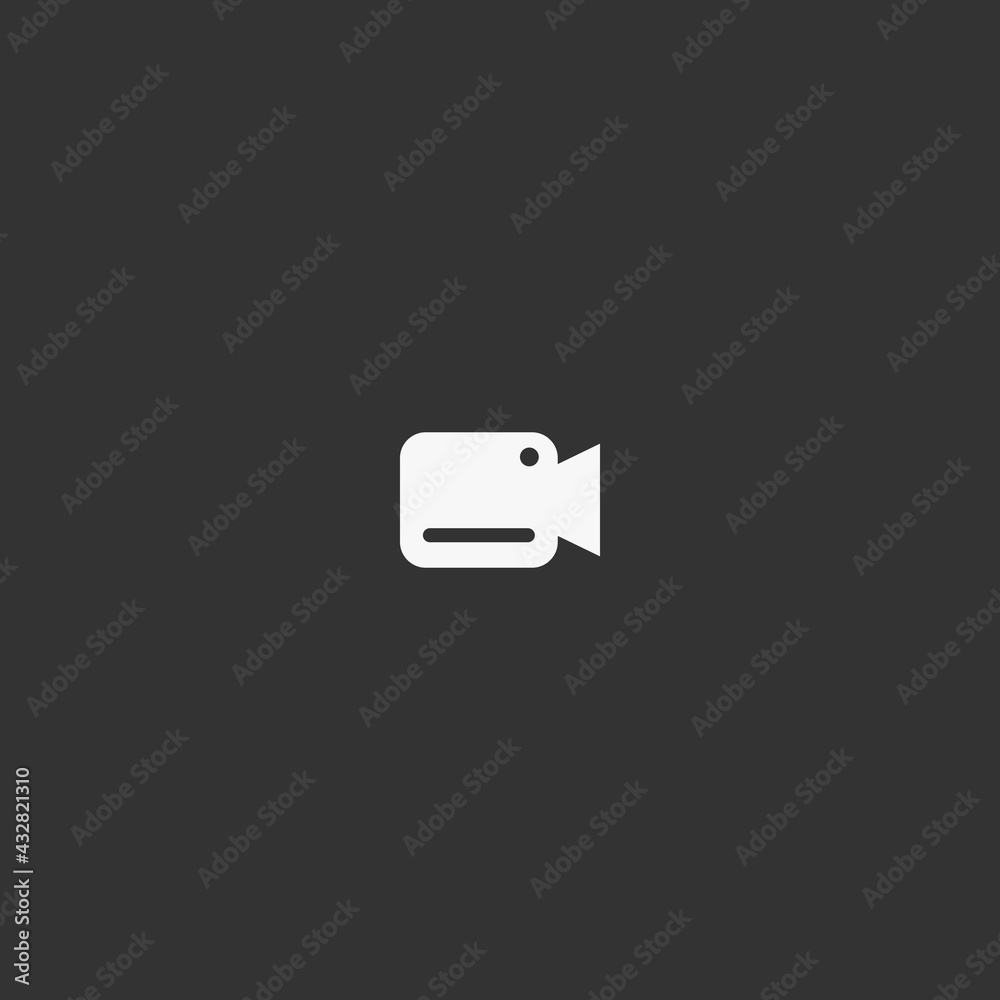 camera video icon vector logo camera video icon vector logo