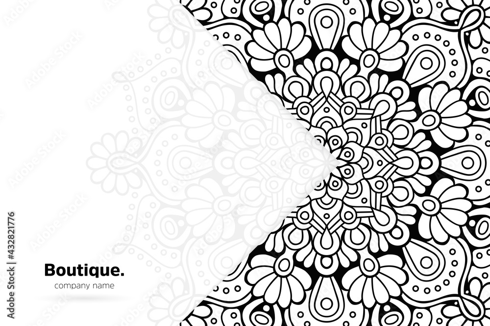 Dreamy wallpaper with mandala pattern Dreamy wallpaper with mandala pattern