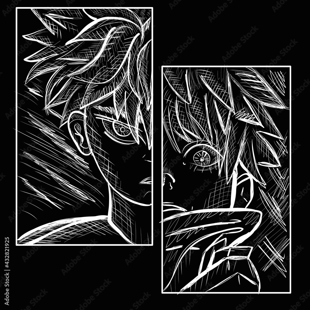 Japanese manga face. Vector design for t-shirt graphics, banner, fashion prints, slogan tees, stickers, flyer, posters and other creative uses. Anime poster. Hand drawn trendy Vector illustration. Stock Vector | Adobe Stock Japanese manga face. Vector design for t-shirt graphics, banner, fashion prints, slogan tees, stickers, flyer, posters and other creative uses. Anime poster. Hand drawn trendy Vector illustration. Stock Vector | Adobe Stock