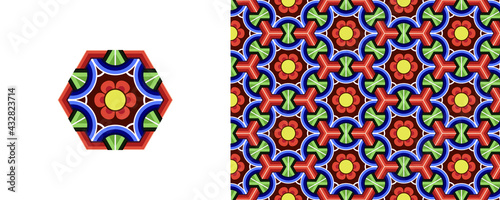 Korean traditional decorative patterns of temples.