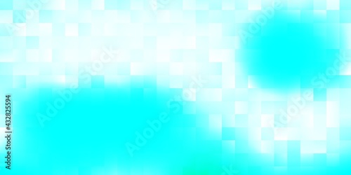 Light blue, green vector background with rectangles.