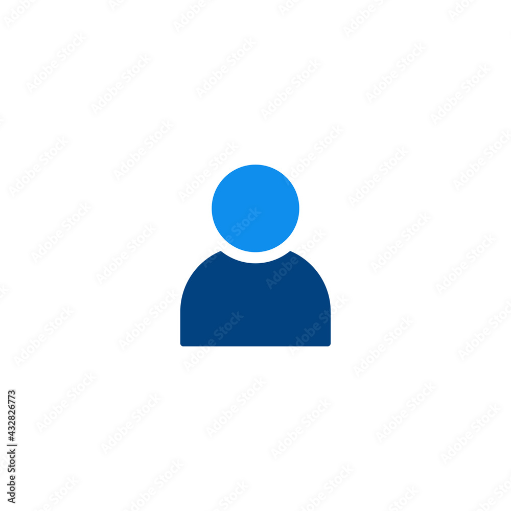 User flat icon vector for web, computer and mobile app User flat icon vector for web, computer and mobile app