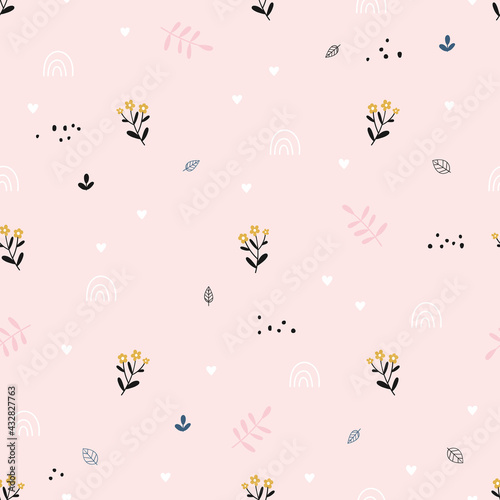 Floral seamless pattern for baby © rosypatterns