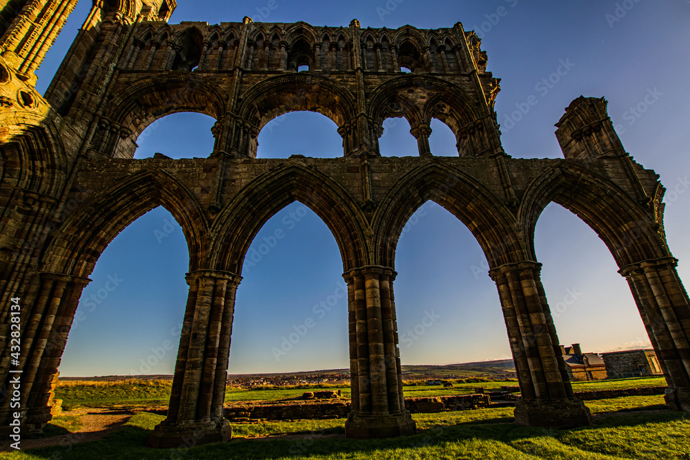  WHITBY ABBEY, a centre of the medieval Northumbrian Kingdom