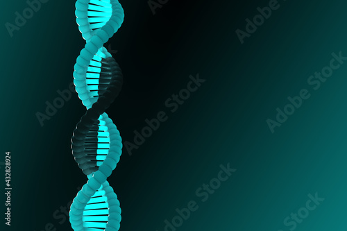 3D illustration of new reversible CRISPR method that can control gene expression while leaving underlying DNA sequence unchanged by switching on and off