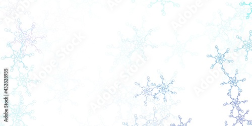 Light Pink, Blue vector pattern with wry lines.