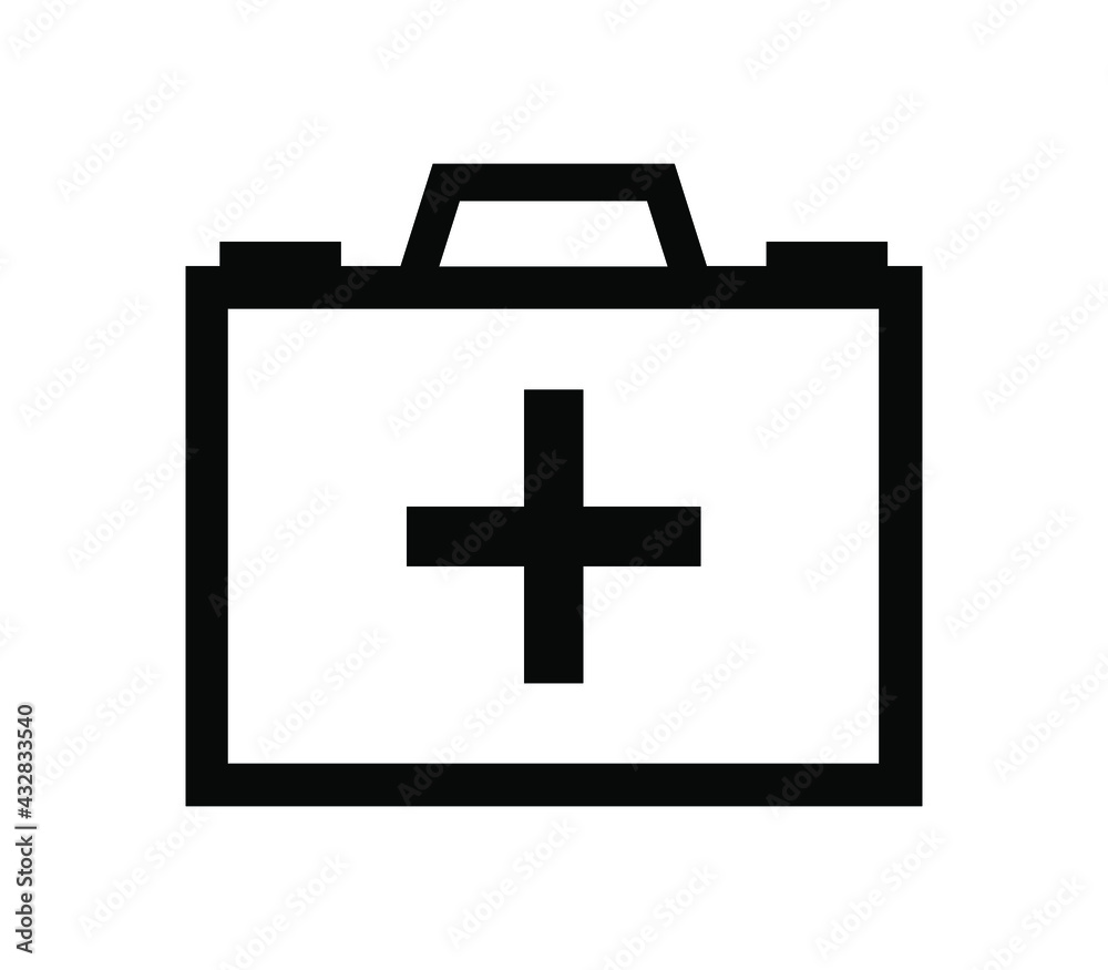 Obraz premium Medical suitcase icon