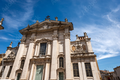 Duomo di San Pietro Apostolo - Saint Peter Cathedral in Mantua Downtown Lombardy Italy photo