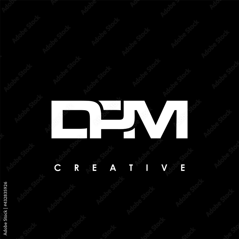 DPM Letter Initial Logo Design Template Vector Illustration