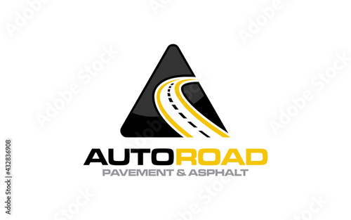 Illustration graphic vector of Asphalt repair, roadwork, pavement logo design template