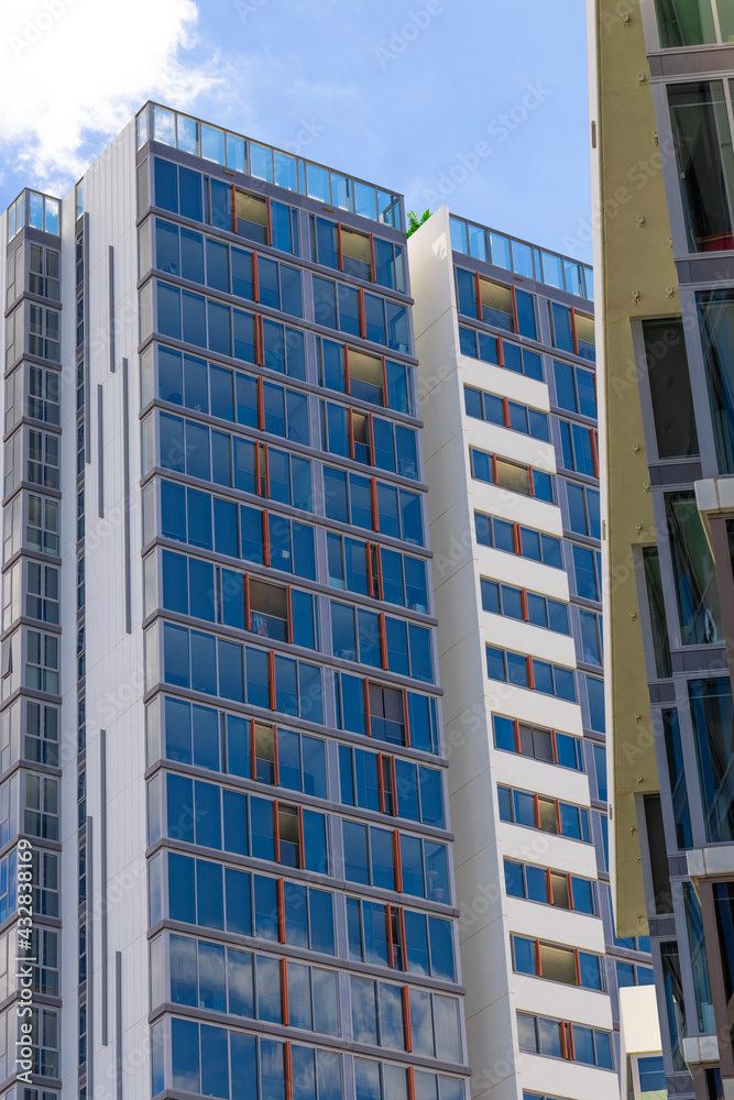 Residential apartment buildings on Sydney Parramatta River NSW Australia Residential apartment buildings on Sydney Parramatta River NSW Australia