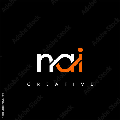 NAI Letter Initial Logo Design Template Vector Illustration