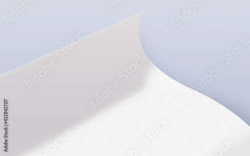 Curl Paper In Soft Violet Background Logo Mockup