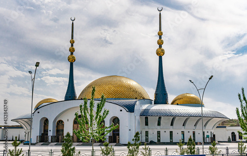 Modern beautiful Mosque at daylight. High quality photo