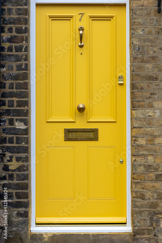 Yellow house door 7