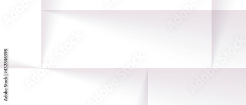 Fototapeta Naklejka Na Ścianę i Meble -  blank white paper on white background, with transparent gradient rectangles, you can use for ad, poster, template, business presentation