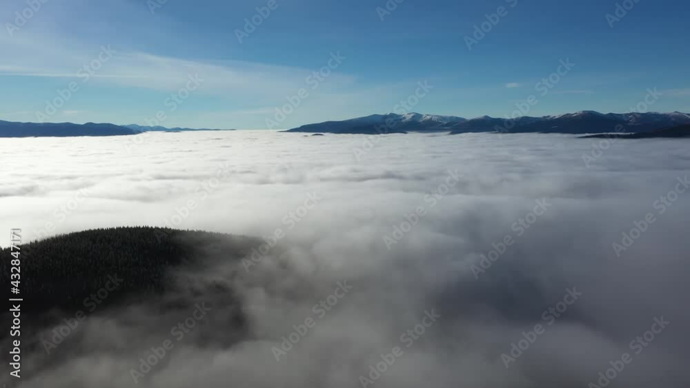 landscape with fog landscape with fog