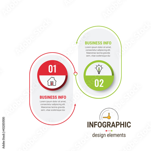 Business Infographics circle origami style Vector illustration. Can be used for flow charts, presentations, web sites, banners, printed materials. EPS 10
