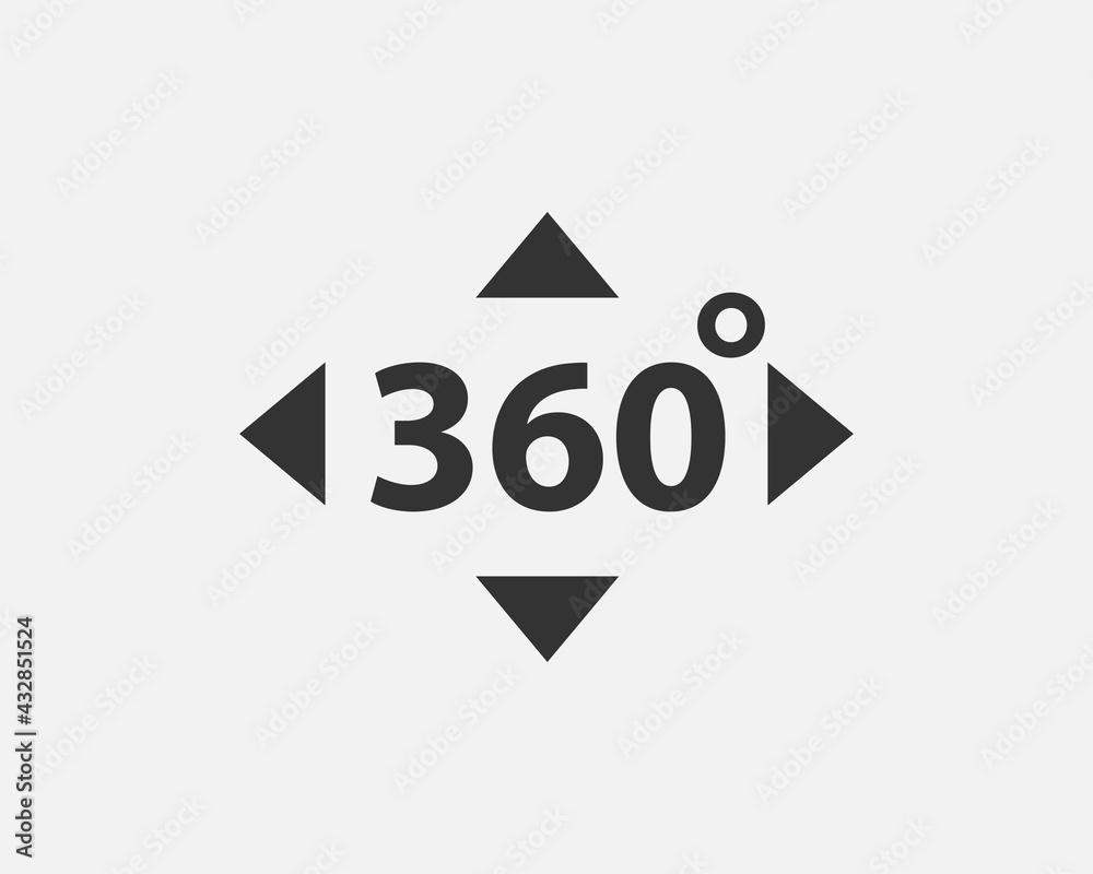 360 degree view vector icon 360 degree view vector icon