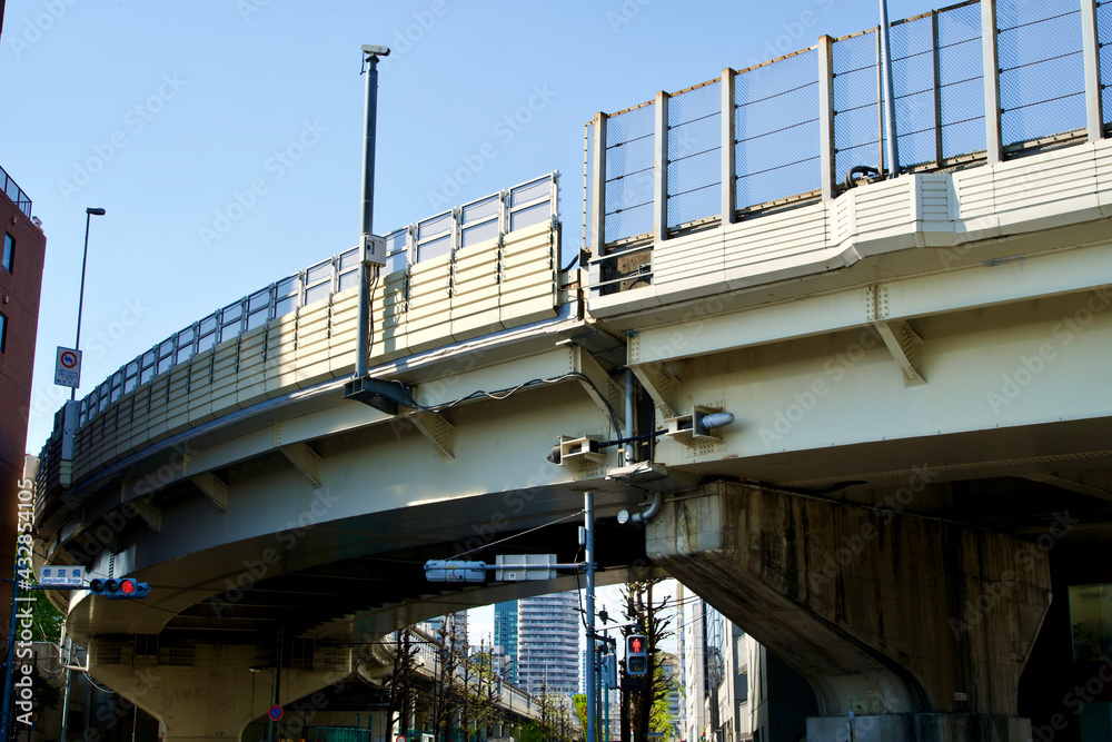 Under the metropolitan Expressway in Shinjuku.