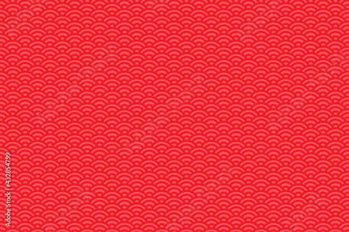 Red seamless pattern japanese style, Red background