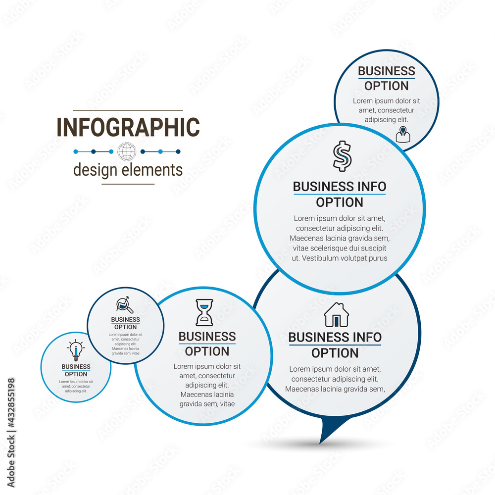 Infographics design vector and marketing icons. Can be used for process diagram, presentations, workflow layout, banner, flow chart, info graph.
Infographics design vector and marketing icons. Can be used for process diagram, presentations, workflow layout, banner, flow chart, info graph.