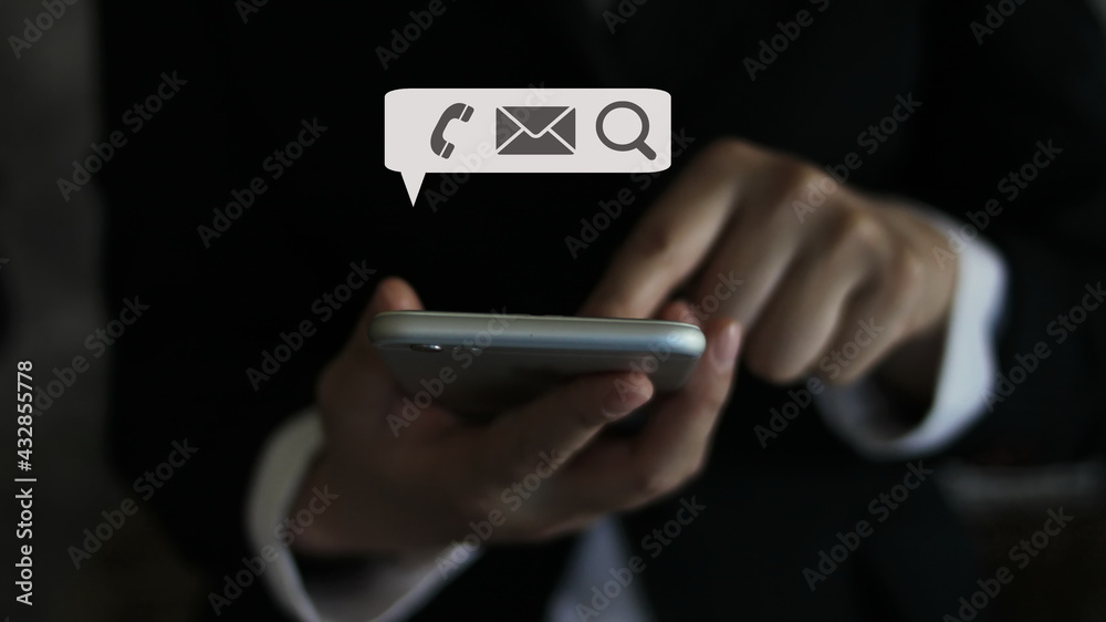 Mobile phone with e-mail icon,email icon, open mail, illustration. Mobile phone with e-mail icon,email icon, open mail, illustration.