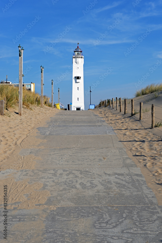 Der Leuchturm von Nordwijk aan Zee