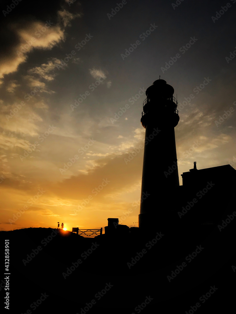 Lighthouse at sunset