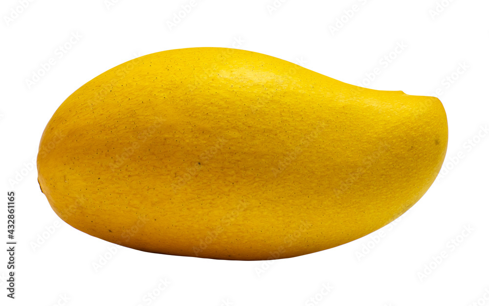 Yellow ripe mango is sweet and delicious. Another famous fruit in Thailand. Clipping Path.