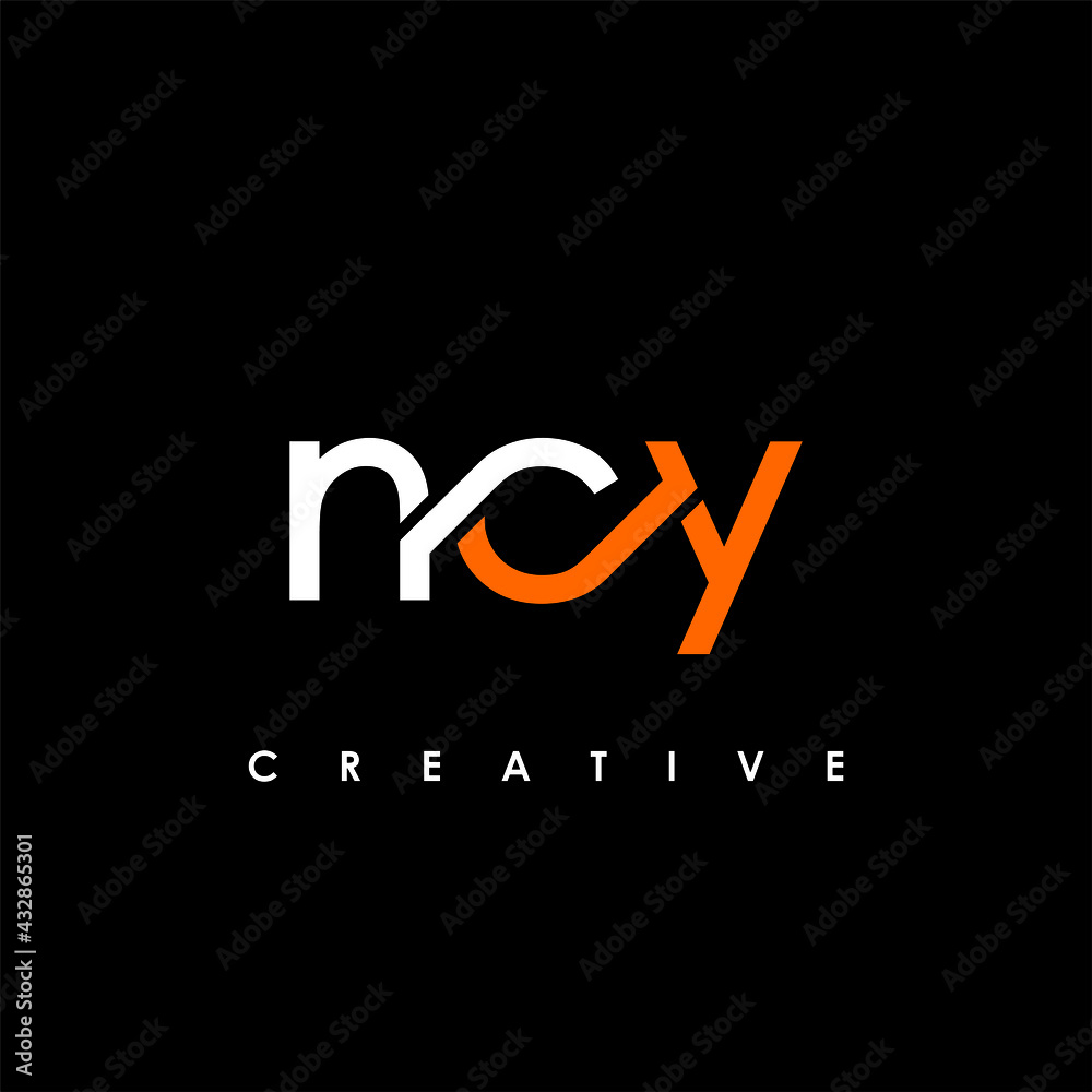 NCY Letter Initial Logo Design Template Vector Illustration