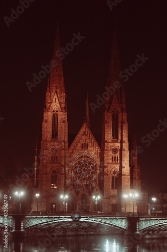 Cathedral at night