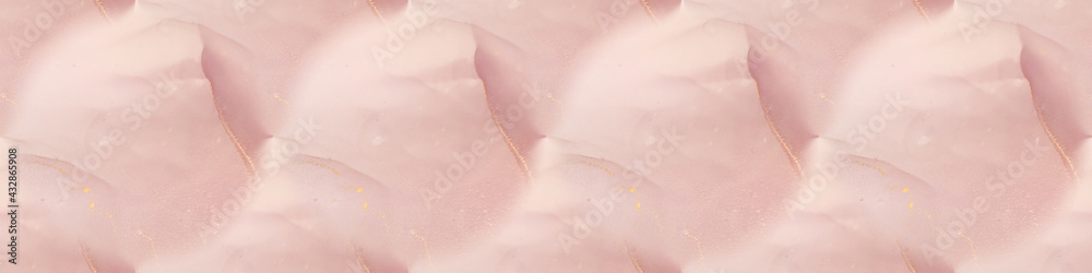 Fototapeta premium Seamless colorful banner with colorful spots,
