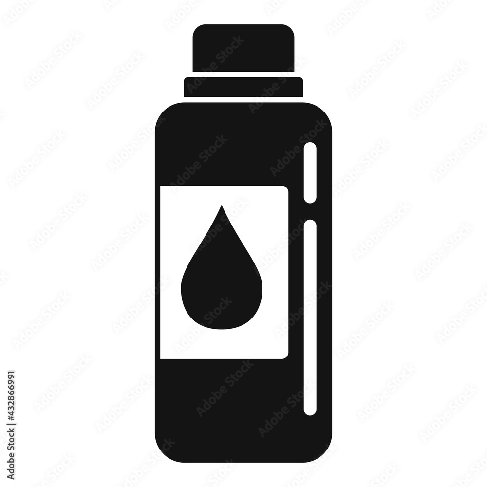 Bio fertilizer icon, simple style Bio fertilizer icon, simple style