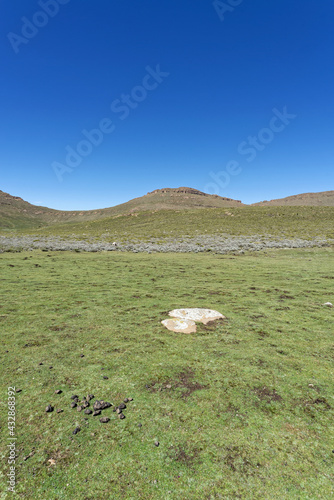 Lesotho - Drachenberge - Hochebene beim Sanipass photo