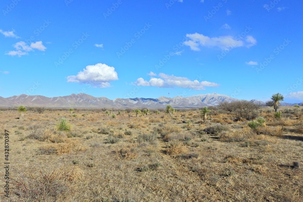 The beautiful scenery of the desert landscape in Cochise County, southeastern, Arizona.