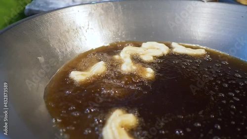 Deep fried dough stick, Thai-Style Chinese doughnuts-Pa Tong Go. You Tiao or Youzhagou in chinese. photo