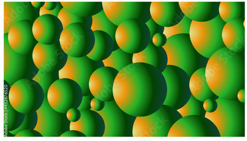 background with green and yellow pills
